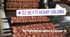 Öz Beyti kebap salonu hacı sıddık usta